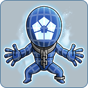 Powered-Up Blue Lock Man