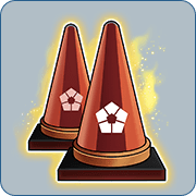 Movable Colored Cones RED