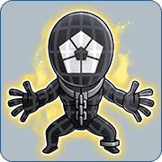 Powered-Up Blue Lock Man BLACK